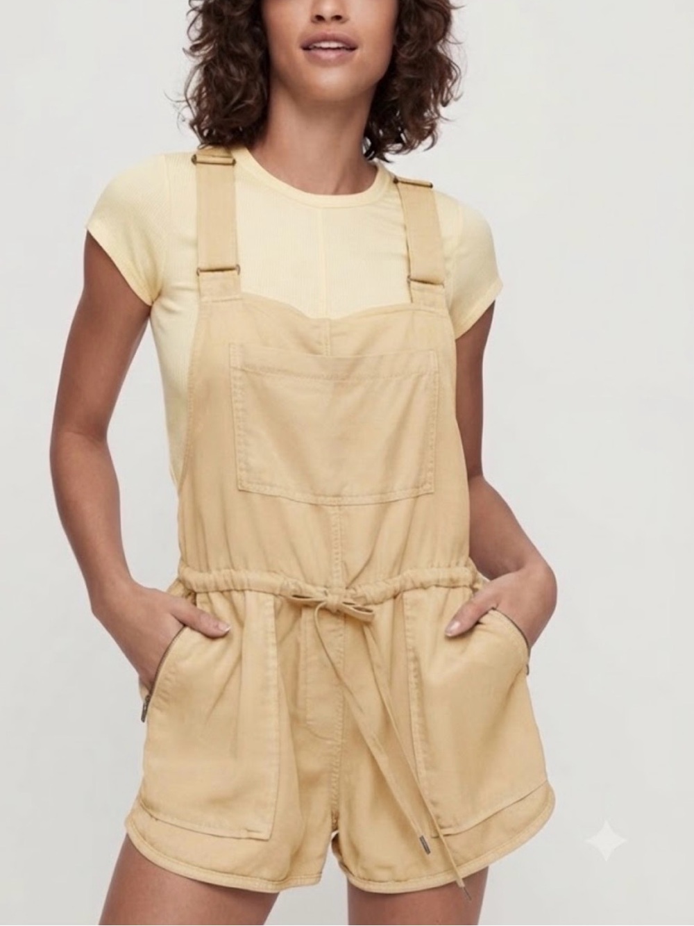 Aritzia Wilfred Free Women’s Denim Shortall Short Overalls - #182
